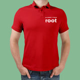 Your Computer Whoami Root Funny IT Admin Hacker Polo T-Shirt For Men India