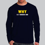 Why Working Now? Men's T-Shirt - The Coder's Mystery