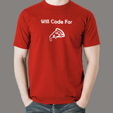 Will Code For Pizza Programmer T-Shirt For Men