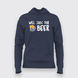 Will Code For Beer Funny T-Shirt For Women