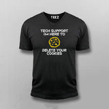 Will Fix Computer For Cookie Tech Support Programmer V-neck T-shirt For Men Online India