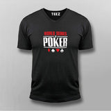 World Series Of Poker V Neck T-Shirt India