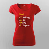 YAML Programmer Coding T-Shirt For Women