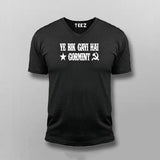 Ye Bik Gayi Hai Gormint Hindi V-Neck T-shirt For Men Online India 