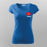Youtube Logo T-Shirt For Women
