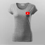 Youtube Logo T-Shirt For Women