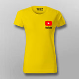 Youtube Logo T-Shirt For Women Online India