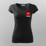 Youtube Logo T-Shirt For Women