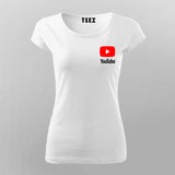 Youtube Logo T-Shirt For Women