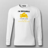 Yes I Am A Bikeaholic Bike Lovers T-Shirt For Men