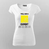 Yes,I Am Java Expert Programmer T-Shirt For Women Online India 