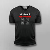 Yes,I Am Web Developer Programmer V-Neck T-shirt For Men Online Teez 