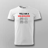 Yes,I Am A Web Developer Programmer T-shirt For Men