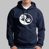 Yin Yang Human And Dog Hoodies For Men