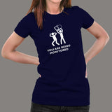 You Are Being Monitored Funny Programmer T-Shirt For Women India