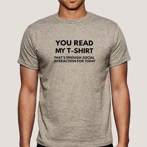 Buy This You Read My T-shirt  Offer T-Shirt For Men (April) For Prepaid Only