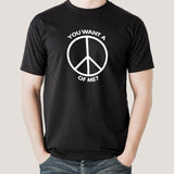 You want a Peace of Me? Passive Agressive Hippy Men's T-shirt