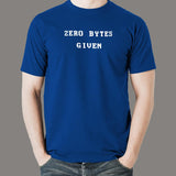 Zero Bytes Given Funny Programmer T-Shirt For Men