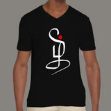 தமிழ் Letters Calligraphy Men's v neck  T-shirt online