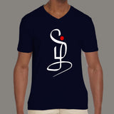 தமிழ் Letters Calligraphy Men's v neck  T-shirt online india