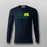 Zombie Eat Flesh Funny T-shirt For Men