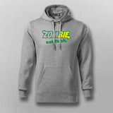 Zombie Eat Flesh Horror Hoodie for Men