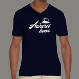 Awara Hoon Men's funny v neck T-shirt online india
