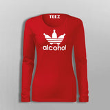 Adidas Parody Funny Alcohol T-Shirt For Women