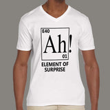 Ah! An Element Of Surprise Men's Science v neck T-shirt online 