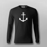 Anchor Logo Full Sleeve T-shirt For Men Online Teez 