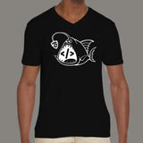 Angular Angler JS Men's v neck  T-shirt online