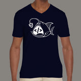 Angular Angler JS Men's technology v neck  T-shirt online india