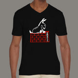 Bad Donkey Small Wall Tamil Comedy Men's  v neck  T-shirt online india