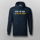 BECOME A PROGRAMMER, LOSE YOUR BRAINS VIRGINITY PROGRAMMER Hoodies For Men