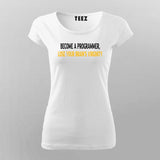 BECOME A PROGRAMMER, LOSE YOUR BRAINS VIRGINITY PROGRAMMER T-Shirt For Women Online Teez