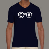 C# Specs Men's technology v neck T-shirt online india