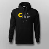 C is for Coffee And Segmentation Fault Hoodies For Men Online India