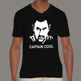 Dhoni Captain Cool Men's v neck T-shirt online