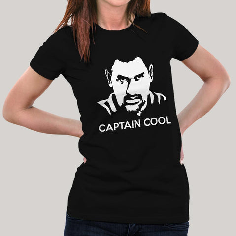 captian cool dhoni t-shirt women