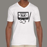 Cassette & Pencil Men's attitude v neck T-shirt online