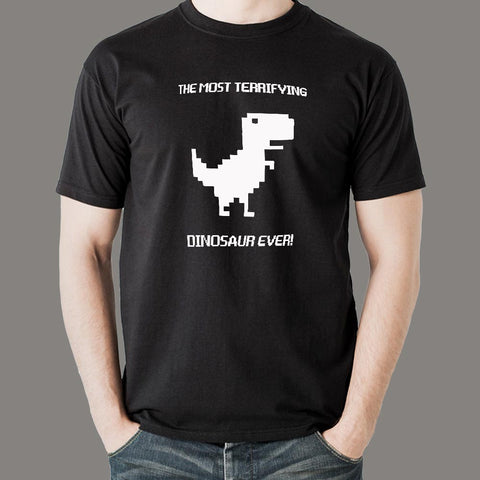 Google Chrome Funny Offline Dinosaur T-Shirt