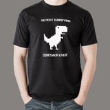 Chrome Dino Game Expert Tee - Master of Offline Adventures