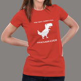 Google Chrome Offline Dinosaur T-Shirts For Women