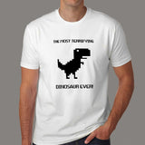 Google Chrome Offline Dinosaur T-Shirts For Men online india