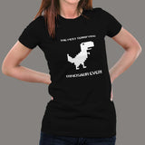 Google Chrome Offline Dinosaur T-Shirts For Women