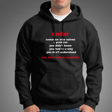 Coder Noun Men's Programmer Hoodies Online India