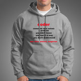 Coder Noun Men's Programmer Hoodies India