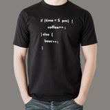 Funny Coffee And Beer Eat Sleep Code Web Developer T-Shirt For Men