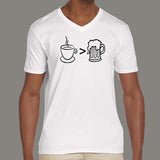 Coffee is Better than Alcohol Men's programmers v neck T-shirt online