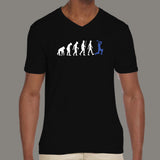 Cric-evolution Batting Men's cricket v neck T-shirt online india